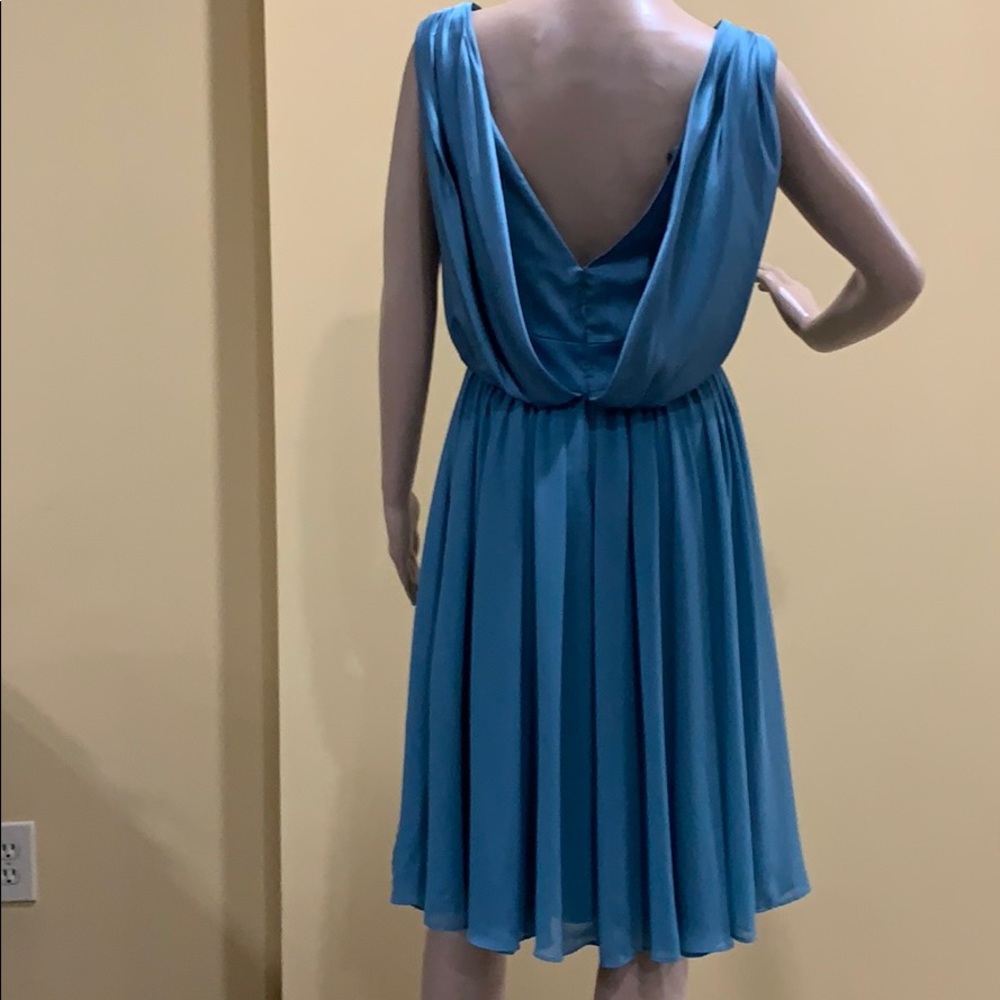 Vera Wang teal blue evening dress - Picture 7 of 11